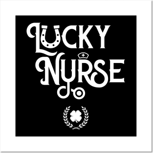 Lucky Nurse Funny St Patricks Day Posters and Art